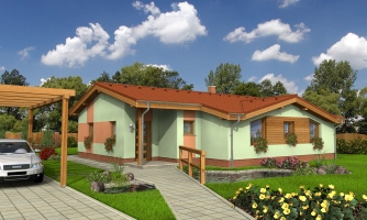 House project with a gable roof.